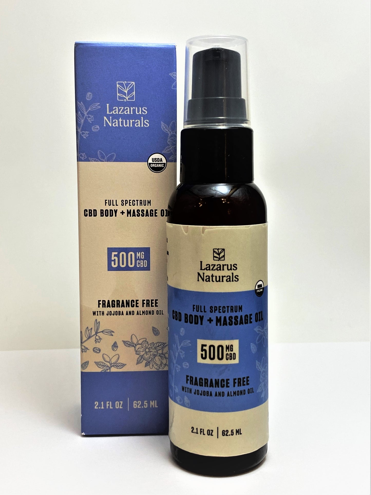 Lazarus Naturals - 500 mg Full Spectrum CBD Massage Oil